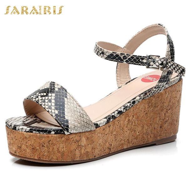 sarairis 2020 new design wedge high heels buckle strap summer sandals women shoes dropship platform casual shoes woman, Black
sarairis 2020 new design wedge high heels buckle strap summer sandals women shoes dropship platform casual shoes woman, Black