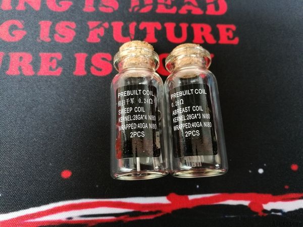 Abreast Coil Sweep Coil NI80 Prebuilt Coil Nichrome 80 Wire 0.24ohm 0.26ohm 2pcs Pre-built Coils Premade Wrap Wires Heating for eCig
Abreast Coil Sweep Coil NI80 Prebuilt Coil Nichrome 80 Wire 0.24ohm 0.26ohm 2pcs Pre-built Coils Premade Wrap Wires Heating for eCig