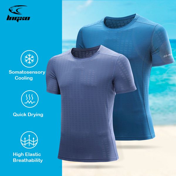 quick dry men shirt breathable camping trekking fishing running hunting hiking shirt summer t-shirts outdoor tee short for men, Gray;blue 
quick dry men shirt breathable camping trekking fishing running hunting hiking shirt summer t-shirts outdoor tee short for men, Gray;blue