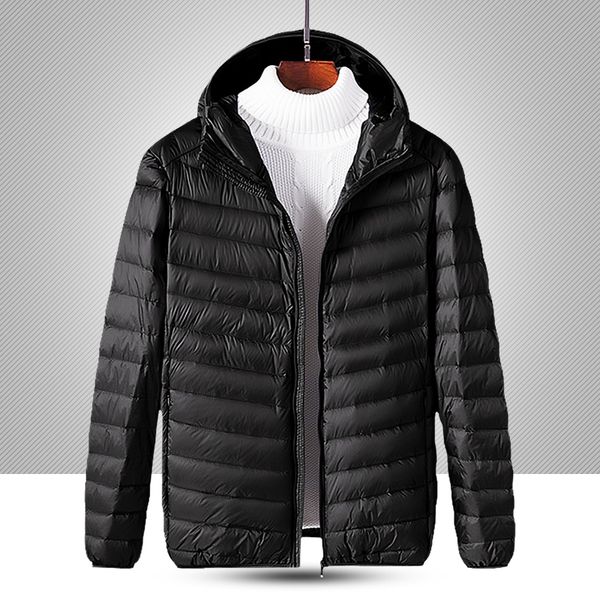 2020 autumn winter men warm down jacket white duck parka casual hooded down jacket lightweight slim fit casual hoody, Black
2020 autumn winter men warm down jacket white duck parka casual hooded down jacket lightweight slim fit casual hoody, Black