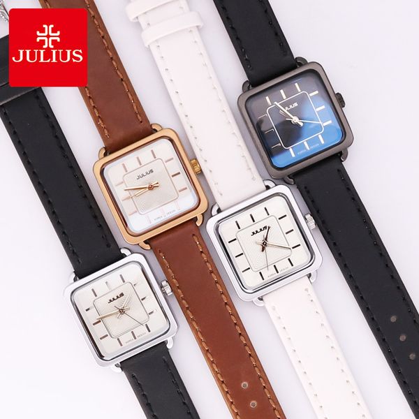julius women's watch japan quartz fine fashion real leather clock square hours lovers' valentine girl's birthday gift box, Slivery;brown
julius women's watch japan quartz fine fashion real leather clock square hours lovers' valentine girl's birthday gift box, Slivery;brown