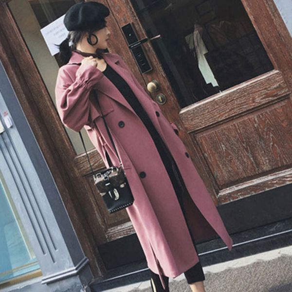 casaco feminino korean casual women long trench coats elegant office lady designer windbreaker england style fall overcoat, Tan;black
casaco feminino korean casual women long trench coats elegant office lady designer windbreaker england style fall overcoat, Tan;black