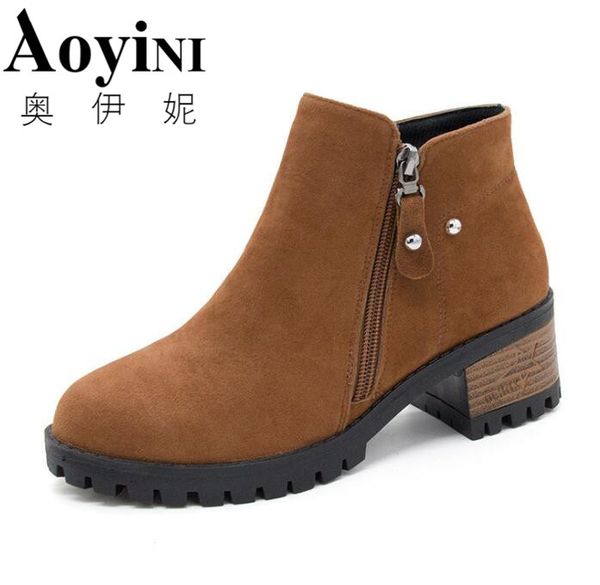 2019 new springautumn women boots solid zip european ladies shoes pu high heels women suede boots, Black
2019 new springautumn women boots solid zip european ladies shoes pu high heels women suede boots, Black