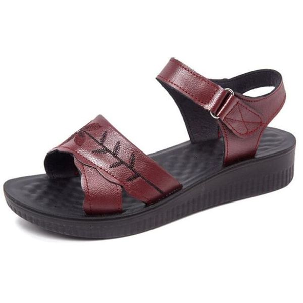 sandals summer 2021 cowhide leather fashion casual soft comfort non-slip wedge light women, Black
sandals summer 2021 cowhide leather fashion casual soft comfort non-slip wedge light women, Black