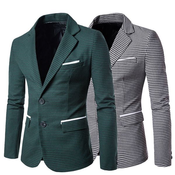 men suit jackets men casual business blazer jackets fashion plaid formal suits coats slim fit wedding overcoats, White;black
men suit jackets men casual business blazer jackets fashion plaid formal suits coats slim fit wedding overcoats, White;black