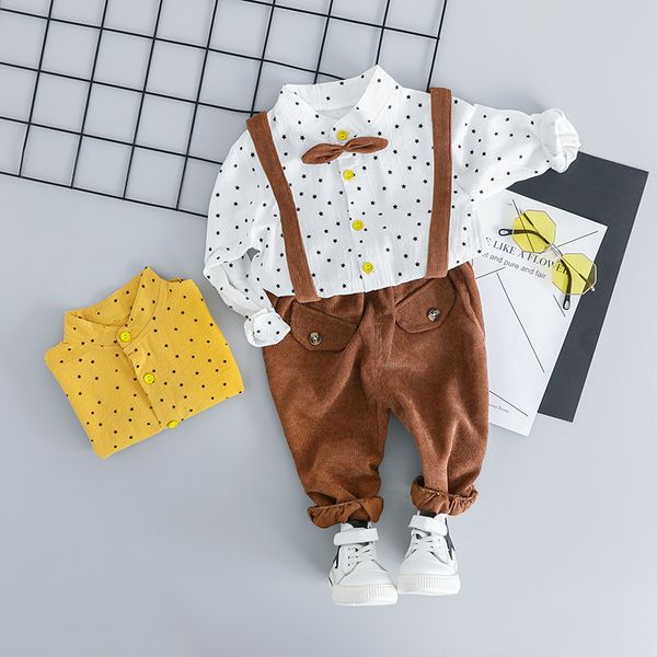toddler infant clothing sets gentleman style baby boys clothing sets star shirt bib pants kids children casual costume, White
toddler infant clothing sets gentleman style baby boys clothing sets star shirt bib pants kids children casual costume, White