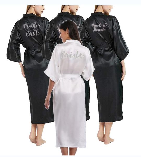 2019 new black satin silk bride robe wedding robe bridesmaid bride dressing gown bridesmaid robes, Black;red
2019 new black satin silk bride robe wedding robe bridesmaid bride dressing gown bridesmaid robes, Black;red