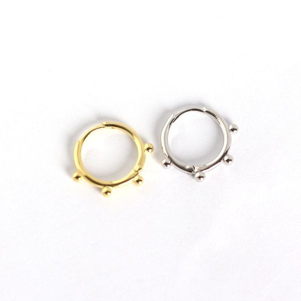 925 sterling silver earring simple geometric circle small round beads ear ring ear bone cold ins wind female silver jewelry, Golden;silver
925 sterling silver earring simple geometric circle small round beads ear ring ear bone cold ins wind female silver jewelry, Golden;silver
