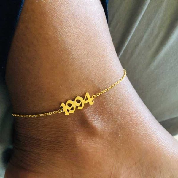 birth year anklets for women foot jewelry stainless steel old english numbers numerals leg chain bracelet birthday gifts, Red;blue
birth year anklets for women foot jewelry stainless steel old english numbers numerals leg chain bracelet birthday gifts, Red;blue