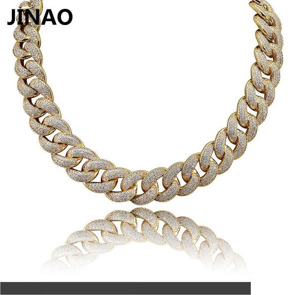 jinao новый 18 мм maimi кубинский звено цепи ожерелье silverrose цвет ледяной кубический циркон хип-хоп ювелирные изделия для мужчин женщин, Silver 
jinao новый 18 мм maimi кубинский звено цепи ожерелье silverrose цвет ледяной кубический циркон хип-хоп ювелирные изделия для мужчин женщин, Silver