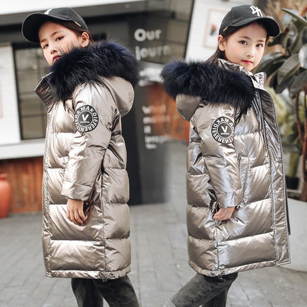 2020 new children's down jacket mid-length korean girl winter new white duck down thickened children's clothing jacket, Blue;gray
2020 new children's down jacket mid-length korean girl winter new white duck down thickened children's clothing jacket, Blue;gray