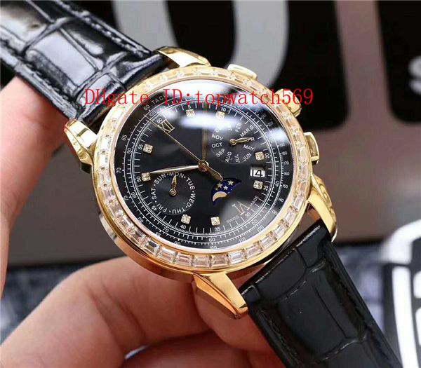 18k gold complications diamond mens watch swiss 9100 automatic 28800 vph moon phase annual calendar 316l steel super water resistant, Slivery;brown
18k gold complications diamond mens watch swiss 9100 automatic 28800 vph moon phase annual calendar 316l steel super water resistant, Slivery;brown