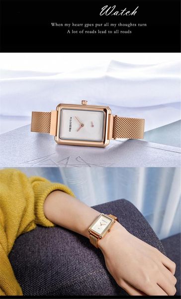 shengke women fashion rose gold silver bracelet watches ladies rectangle quartz wrist watches stainless steel mesh magnet band, Slivery;brown
shengke women fashion rose gold silver bracelet watches ladies rectangle quartz wrist watches stainless steel mesh magnet band, Slivery;brown