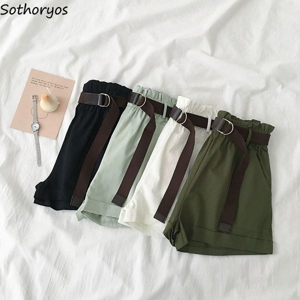 shorts women elastic waist summer solid sashes wide leg korean style womens all-match leisure elegant students fashion new chic, White;black
shorts women elastic waist summer solid sashes wide leg korean style womens all-match leisure elegant students fashion new chic, White;black