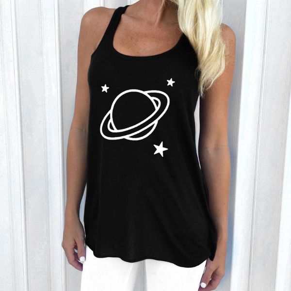 women summer casual tanks o-neck planet print vest slim sleeveless casual daily wear debardeur blouse camisole clothing, White
women summer casual tanks o-neck planet print vest slim sleeveless casual daily wear debardeur blouse camisole clothing, White