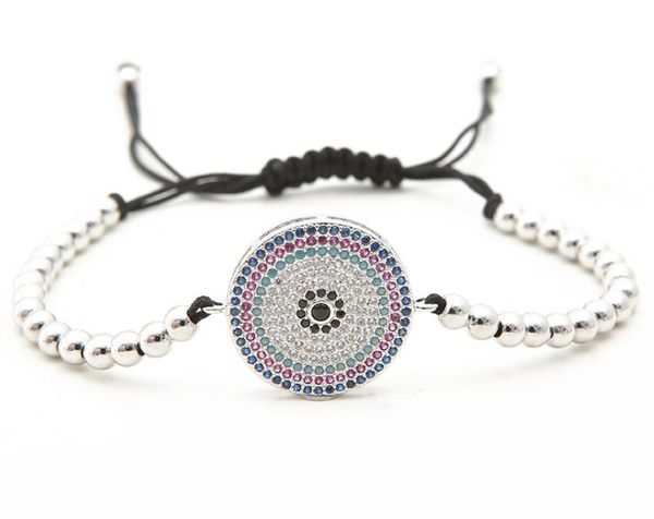 gold silver micro pave cz cubic zirconia rope adjusted copper beads bracelet round ig55 folk charm braided bangles women, Black
gold silver micro pave cz cubic zirconia rope adjusted copper beads bracelet round ig55 folk charm braided bangles women, Black