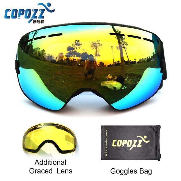 copozz brand ski goggles double lens uv400 anti fog snowboard ski glasses with night vision lens
copozz brand ski goggles double lens uv400 anti fog snowboard ski glasses with night vision lens