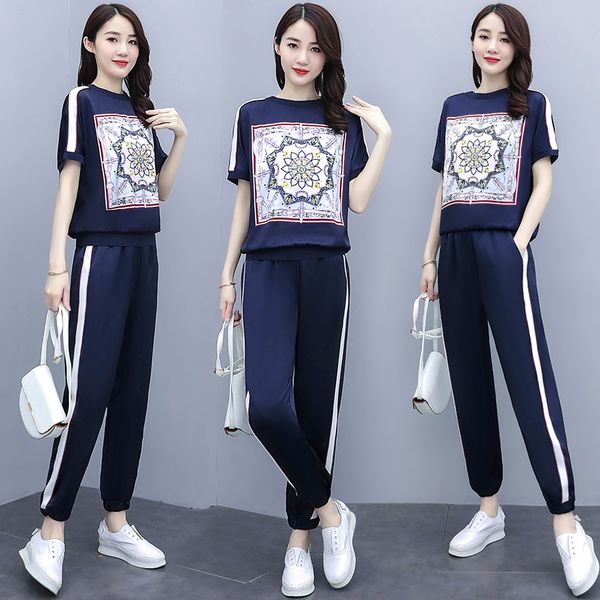 plus size 2 piece set and pants women two piece outfits pink casual sweatsuit striped print korean trousers suit summer 2020, White
plus size 2 piece set and pants women two piece outfits pink casual sweatsuit striped print korean trousers suit summer 2020, White