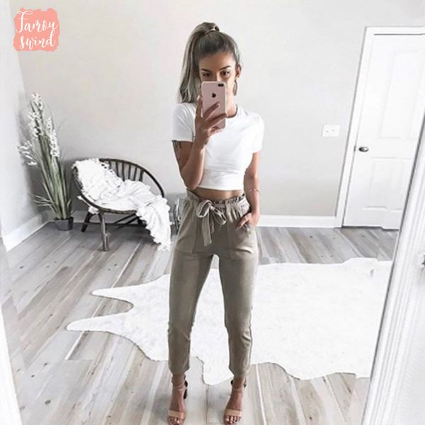 2019 trousers women mid waist shirley pants suede taupe female casual autumn winter leather bottoms female trouser, Black;white
2019 trousers women mid waist shirley pants suede taupe female casual autumn winter leather bottoms female trouser, Black;white