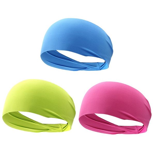 women/men elastic yoga headband sport sweatband running sport hair band turban