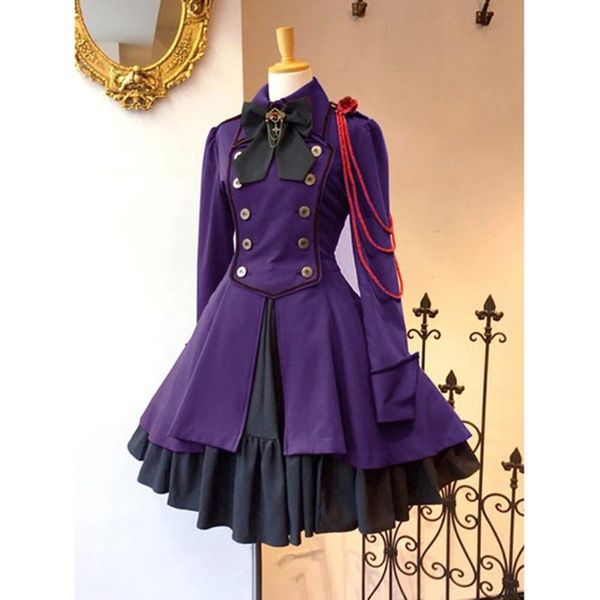 fashion women vintage dress gothic court turn-down collar patchwork princess dress vestidos de fiesta de noche women dresses, Black;gray
fashion women vintage dress gothic court turn-down collar patchwork princess dress vestidos de fiesta de noche women dresses, Black;gray