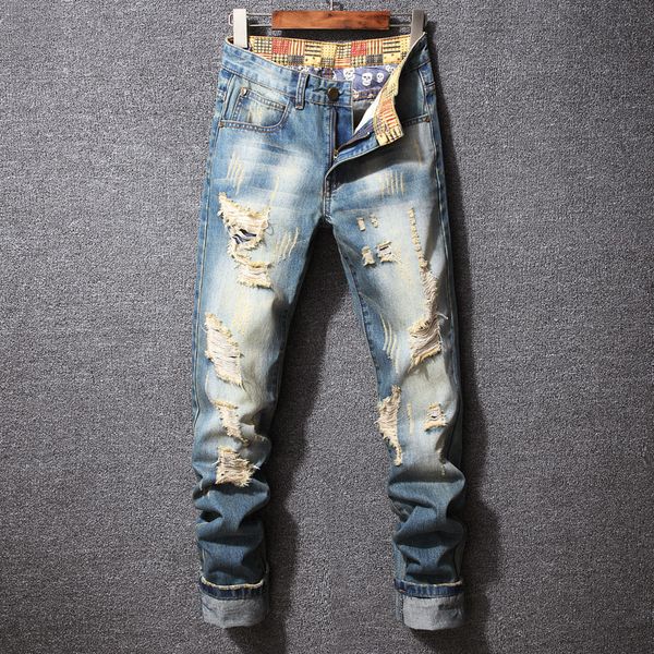 джинсы мужчины hole denim отбеленного свободный полный с прямой длиной ripped повседневной мытым cowboy брюки мода мужской, Blue
джинсы мужчины hole denim отбеленного свободный полный с прямой длиной ripped повседневной мытым cowboy брюки мода мужской, Blue
