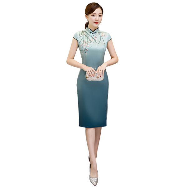 summer print flower cheongsam elegant women' s handmade button dress short sleeve knee length sexy short dress plus size -xxxl, Red
summer print flower cheongsam elegant women' s handmade button dress short sleeve knee length sexy short dress plus size -xxxl, Red
