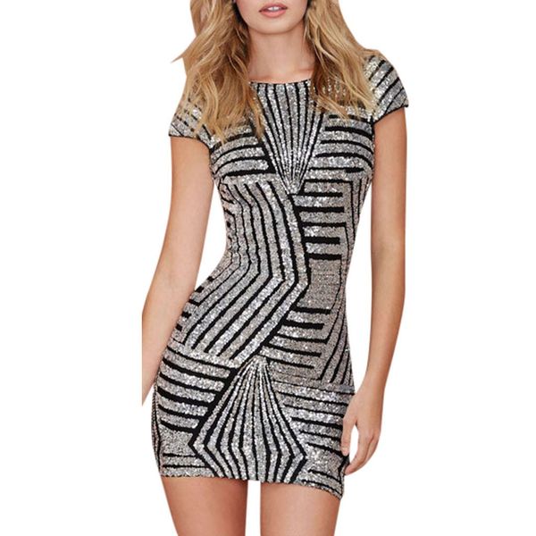 summer party bandage dress 2019 women elegant sequin short sleeve mini dresses woman party night dress ladies dresses, Black;gray
summer party bandage dress 2019 women elegant sequin short sleeve mini dresses woman party night dress ladies dresses, Black;gray