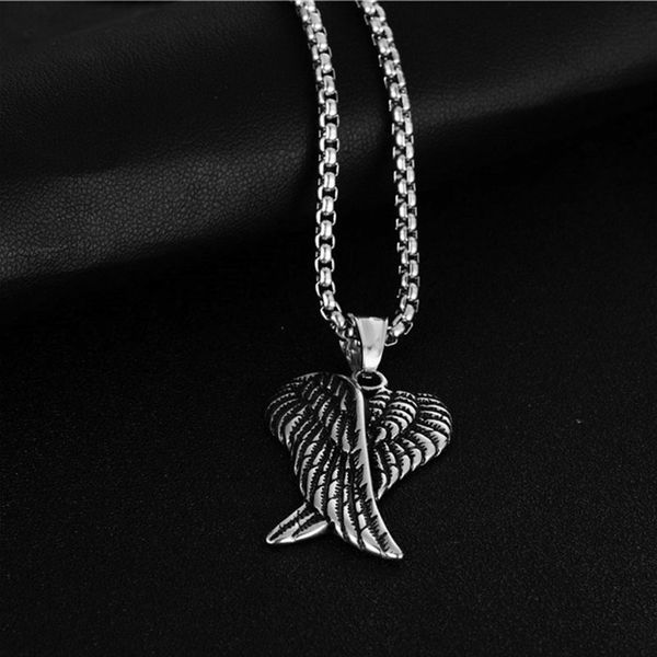 2020 stainless steel men necklaces & pendants hip hop mens gold chocker accessories wings pendant men's necklace accessories, Silver
2020 stainless steel men necklaces & pendants hip hop mens gold chocker accessories wings pendant men's necklace accessories, Silver