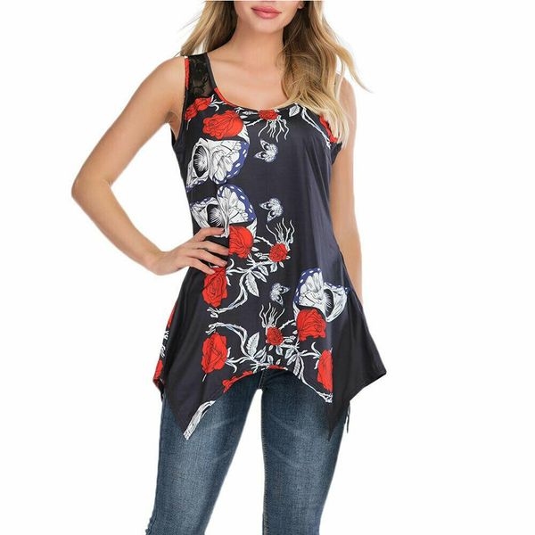 toddler women ladies sleeveless floral t-shirt 2019 round neck casual back lace irregular tshirt t shirt tanks camis, White
toddler women ladies sleeveless floral t-shirt 2019 round neck casual back lace irregular tshirt t shirt tanks camis, White