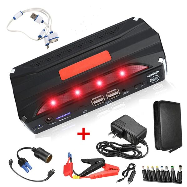 practical 69800mah led 4 usb car jump starter portable power bank backup charger for auto starting device
practical 69800mah led 4 usb car jump starter portable power bank backup charger for auto starting device