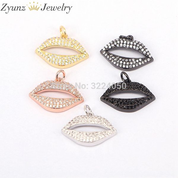 5pcs zyz175-9327 unique lips shape zircon pendant micro pave cz fashion ladies fine quality jewelry pendant charms, Silver
5pcs zyz175-9327 unique lips shape zircon pendant micro pave cz fashion ladies fine quality jewelry pendant charms, Silver