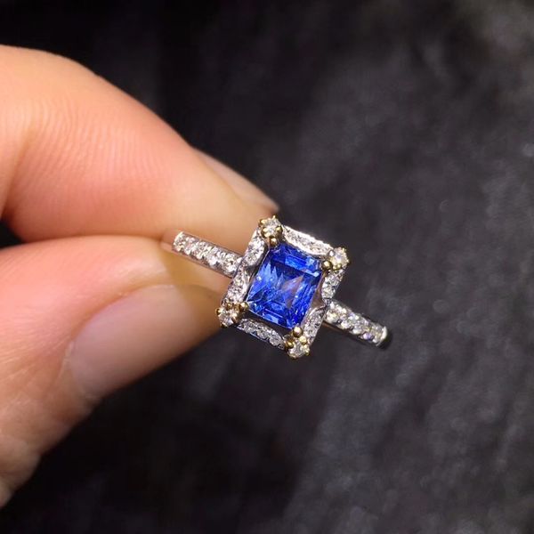 fine jewelry gfco real 18k gold 100% natural unheat blue sapphire 0.67ct gemstones sapphire diamonds female wedding rings, Golden;silver
fine jewelry gfco real 18k gold 100% natural unheat blue sapphire 0.67ct gemstones sapphire diamonds female wedding rings, Golden;silver