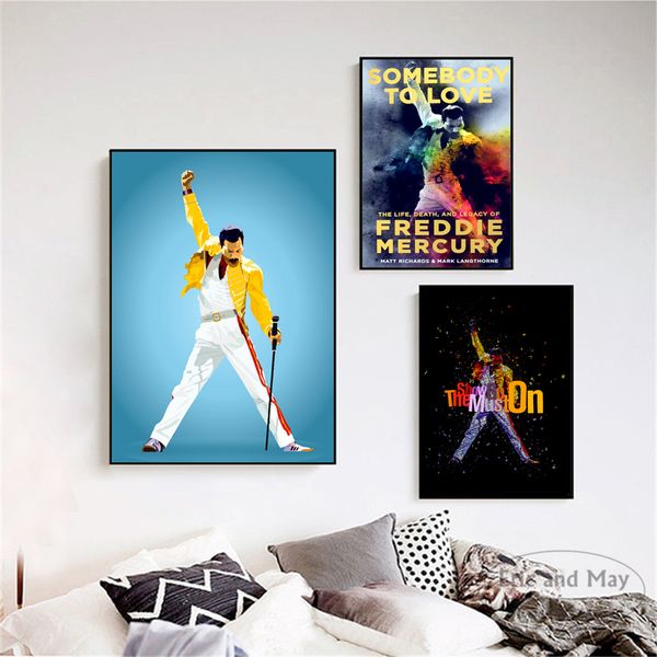 freddie mercury rock n roll art wall pictures posters prints canvas art unframed paintings decoration modern home decor cuadros
freddie mercury rock n roll art wall pictures posters prints canvas art unframed paintings decoration modern home decor cuadros