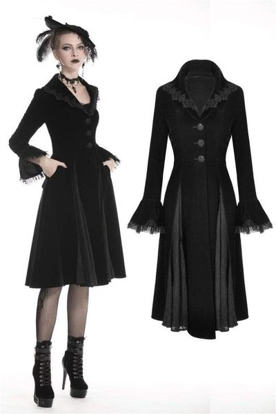 women's trench coats darkinlove gothic warm belted coat with clamped lace hem jw196, Tan;black
women's trench coats darkinlove gothic warm belted coat with clamped lace hem jw196, Tan;black