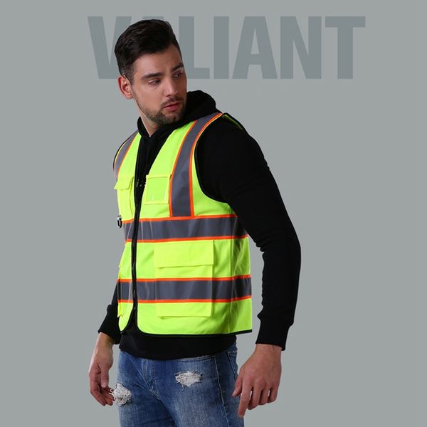 reflective vest high visibility multi pocket safety gear outdoor protector tank construction security guard outer wear, Gray;blue
reflective vest high visibility multi pocket safety gear outdoor protector tank construction security guard outer wear, Gray;blue