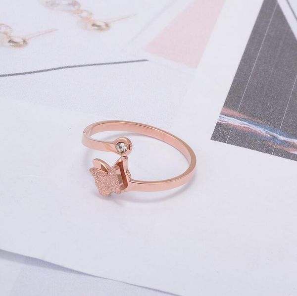 fashion personality 316l stainless steel butterfly ring surgical titanium steel open ring high polished ip rose gold women rings
fashion personality 316l stainless steel butterfly ring surgical titanium steel open ring high polished ip rose gold women rings