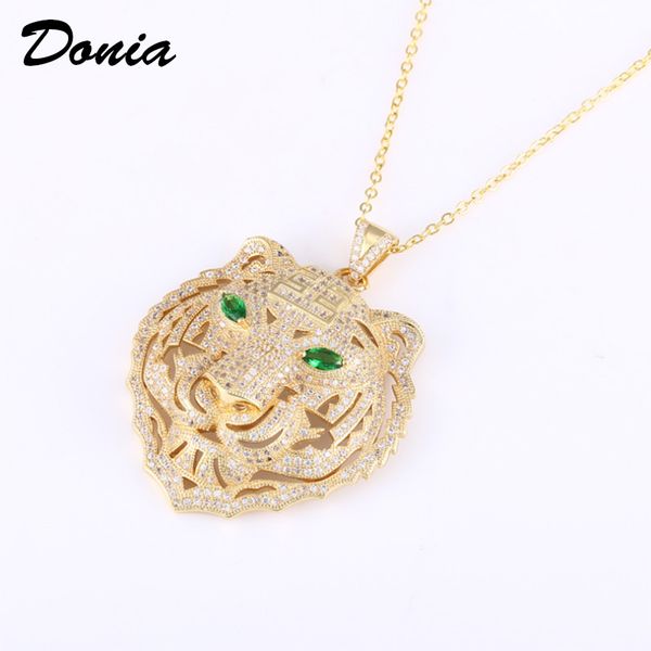 donia jewelry european and american fashion tiger head copper micro inlaid zircon fashion accessories luxury birthday gift necklace, Golden;silver
donia jewelry european and american fashion tiger head copper micro inlaid zircon fashion accessories luxury birthday gift necklace, Golden;silver