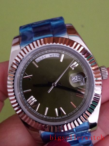 mens luxury watch day dategreen roman dial228239 bracelet designers automatic movement mechnical stainless steel menwatches, Slivery;brown
mens luxury watch day dategreen roman dial228239 bracelet designers automatic movement mechnical stainless steel menwatches, Slivery;brown