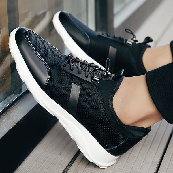 2019 new summer breathable mesh shoes leisure travel shoes increase within walking shoes, Black
2019 new summer breathable mesh shoes leisure travel shoes increase within walking shoes, Black