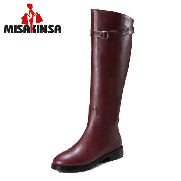 misakinsa size 33-43 women flats boots zipper metal buckle round toe women knee boots fashion elegant shoes footwear, Black
misakinsa size 33-43 women flats boots zipper metal buckle round toe women knee boots fashion elegant shoes footwear, Black