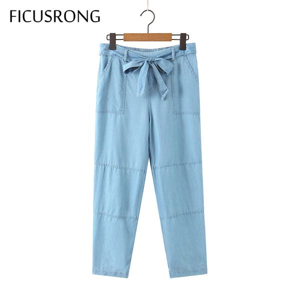 2020 нов женин spring casual solid waistband омвае джин женина пѬма еѬедина алии, Blue
2020 нов женин spring casual solid waistband омвае джин женина пѬма еѬедина алии, Blue
