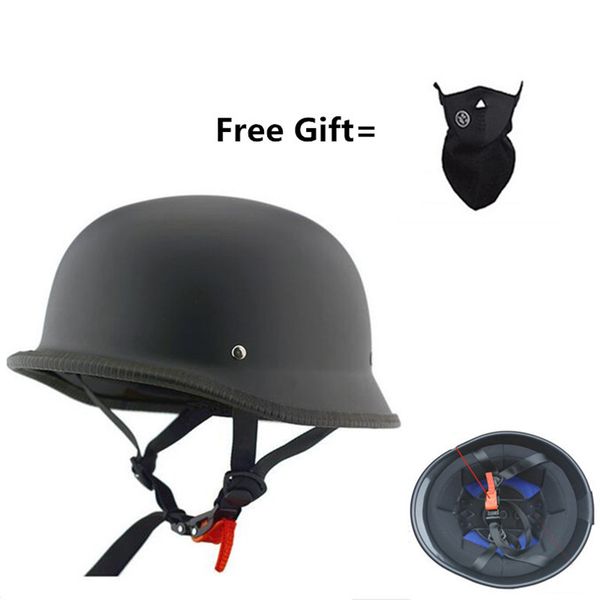 retro half motorcycle helmets matte black german half face helmet chopper cruiser biker m/l/xl casque moto
retro half motorcycle helmets matte black german half face helmet chopper cruiser biker m/l/xl casque moto