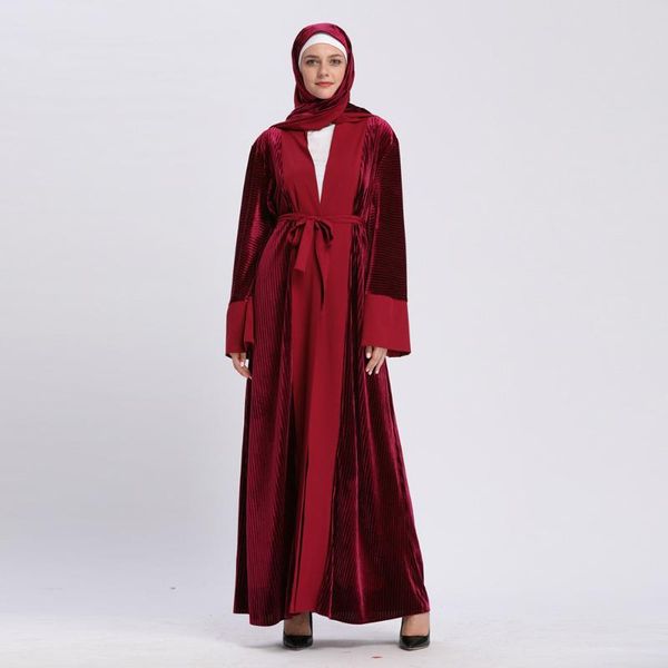 muslim velvet abaya maxi dress nida cardigan long robe gowns jubah kimono uae ramadan arab turkey islamic kaftan worship service, Red
muslim velvet abaya maxi dress nida cardigan long robe gowns jubah kimono uae ramadan arab turkey islamic kaftan worship service, Red
