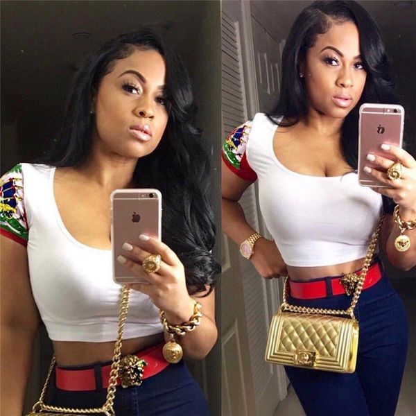 summer womens designer tshirts min solid color letter printed hollow out fashion female clothing, White
summer womens designer tshirts min solid color letter printed hollow out fashion female clothing, White