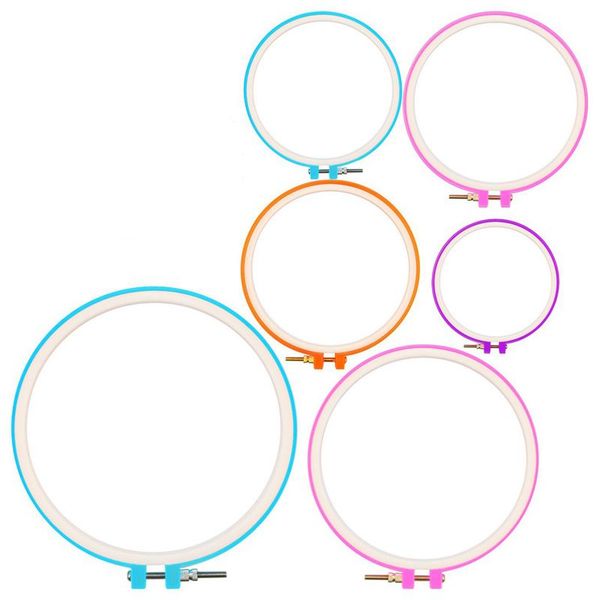 6 pieces embroidery hoops cross stitch hoop embroidery circle set for art craft,pp plastic, 6 different size, Black
6 pieces embroidery hoops cross stitch hoop embroidery circle set for art craft,pp plastic, 6 different size, Black