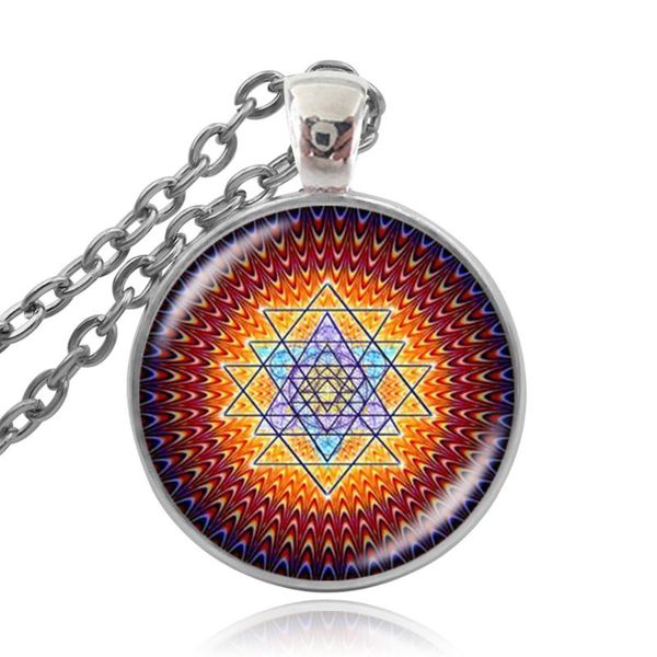 karairis classic buddhist sri yantra symbol long necklace sacred geometry crystal cabochon pendant choker sri yantra jewelry, Silver
karairis classic buddhist sri yantra symbol long necklace sacred geometry crystal cabochon pendant choker sri yantra jewelry, Silver