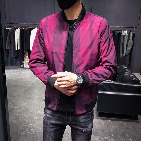 2019 spring new pattern plaid jacket men windbreaker men chaqueta hombre streetwear casual slim fit bomber jacket clothes, Black;brown
2019 spring new pattern plaid jacket men windbreaker men chaqueta hombre streetwear casual slim fit bomber jacket clothes, Black;brown
