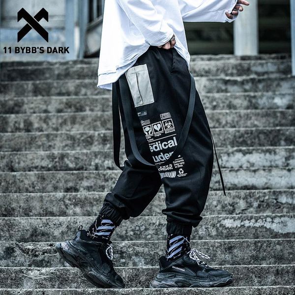 11 bybb's dark tatical ribbon cargo pants 2020 streetwear harajuku loose joggers men trousers hip hop oversize techwear overalls, Black
11 bybb's dark tatical ribbon cargo pants 2020 streetwear harajuku loose joggers men trousers hip hop oversize techwear overalls, Black