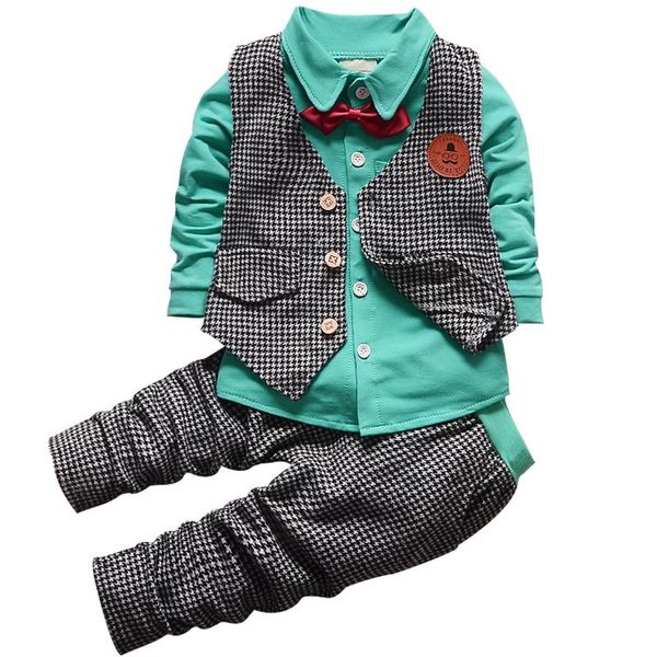 fashion baby boys clothes set long sleeve plaid gentleman suit for boys children clothing cotton costume for kids suits, White
fashion baby boys clothes set long sleeve plaid gentleman suit for boys children clothing cotton costume for kids suits, White